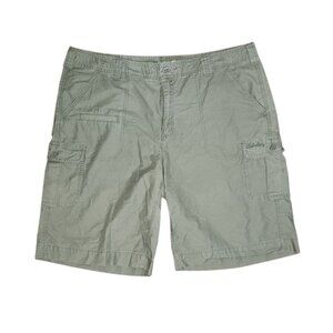 Cabelas Shorts Womens Plus Size 18 Solid Green Cargo Utility Pockets Outdoor